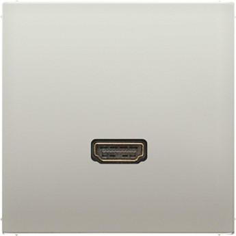 Розетка HDMI JUNG LS METAL сталь Розетка HDMI JUNG LS METAL сталь