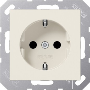 Розетка JUNG AS 500 с заземлением (бежевый)