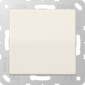 Розетка JUNG AS 500 со шторками и крышкой (бежевый)