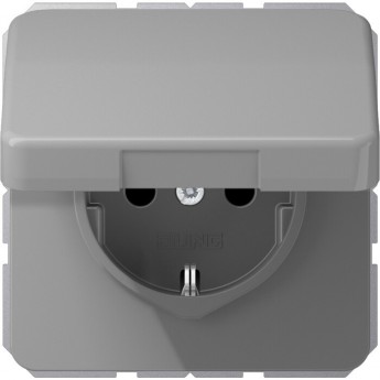 Розетка JUNG CD 500 влагозащищенная (серый)