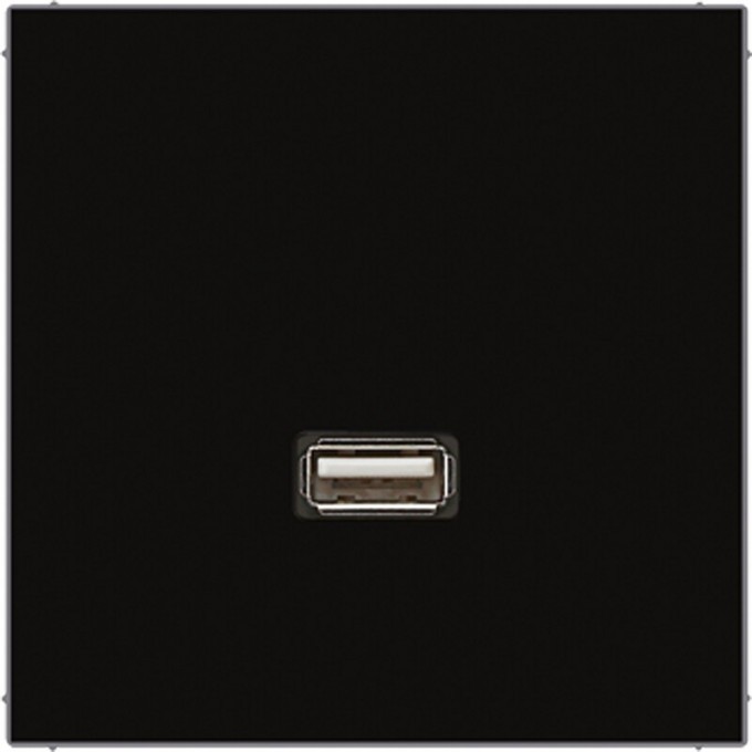 Розетка JUNG LS 990 1xUSB черный MALS1122SW
