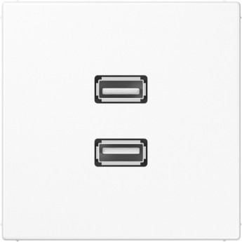 Розетка JUNG LS 990 2xUSB белый Розетка JUNG LS 990 2xUSB белый