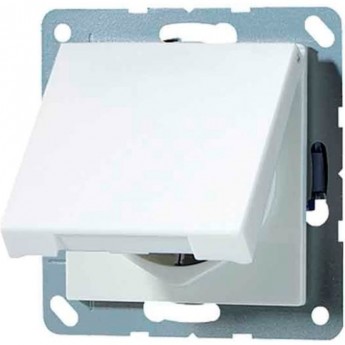 Розетка с крышкой JUNG ECO PROFI 2К+З 16А 250В белый