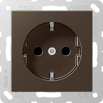Розетка со шторками JUNG A 500 16A 250V мокко Розетка со шторками JUNG A 500 16A 250V мокко