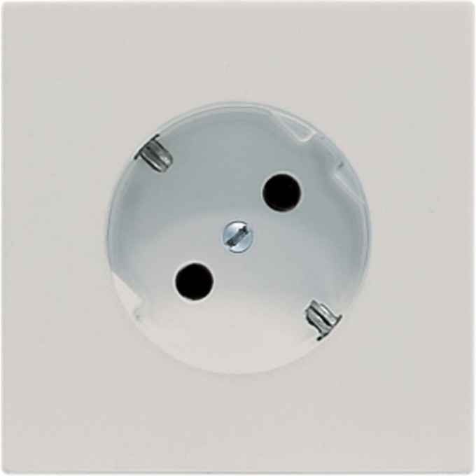 Розетка со шторками JUNG LS 990 с поворотом на 45° (светло-серый) LS520-45LG